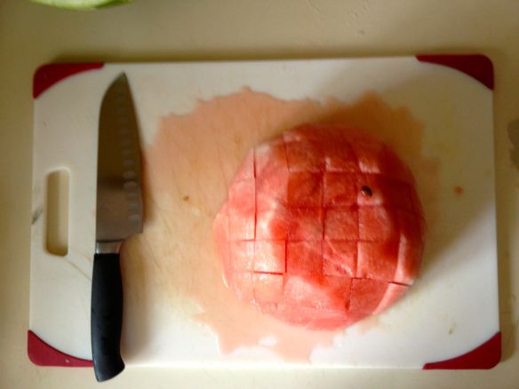 Gridded watermelon